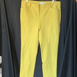 Liz Claiborne Yellow Ankle Pants